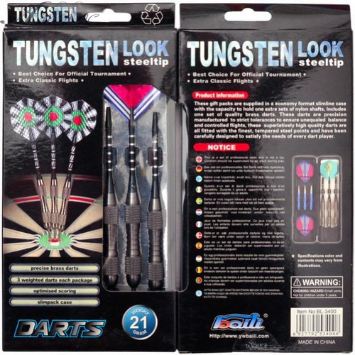 Іграшка Дротики для дартса 3 шт метал в коробці  BL-3500 фото 2