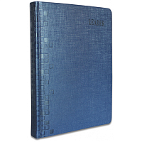 Щоденник недатований А5 Leader шкірзамінник, коричневий, синій NPD-A5-2, 140602