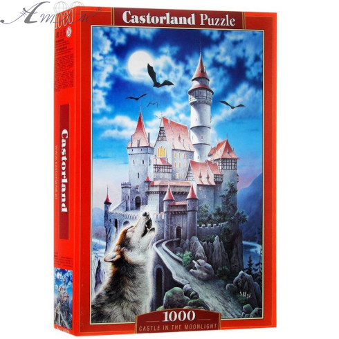 Игрушка Пазл 1000 Замок и волк 68 х 47 см Castorland C-100699