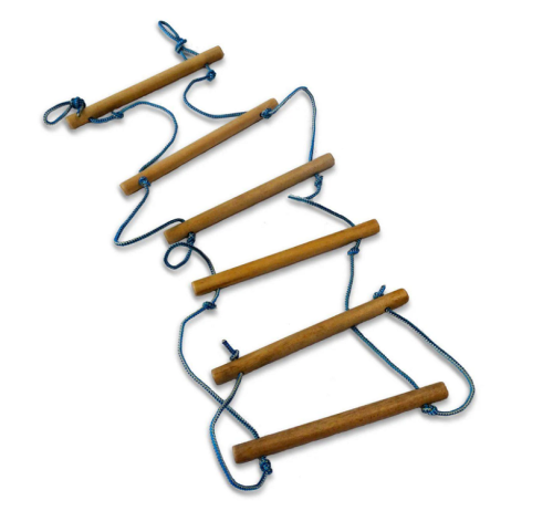 Лестница веревочная Деревянная 35 х 190 см  04870