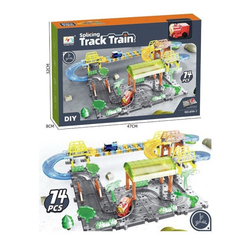 Игрушка Трек с локомотивом 74 деталей  899-7 