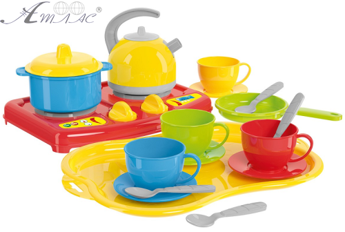 Іграшка Набір Посудки Маринка 19 предметів Технок 1554 фото 2 Іграшка Набір Посудки Маринка 19 предметів Технок 1554 фото 2