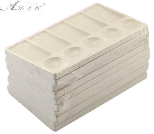 Палітра прямокутна № 2/3 аля біла 17,5 х 23 см  AS-0019 фото 3