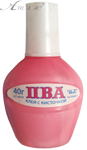 Клей ПВА 40 мл, з пензликом 14889 фото 2