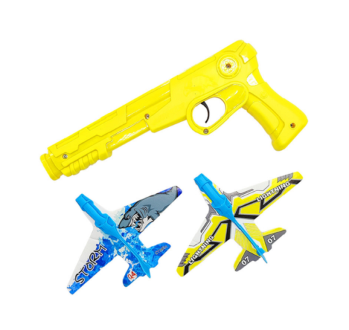 Игрушка Пистолет с запуском самолетов 21 см  77177