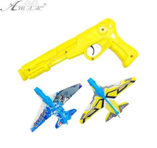 Іграшка Пістолет із запуском літаків 21 см  77177