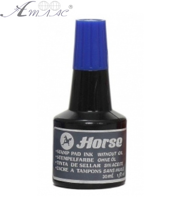 Краска Штемпельная Horse 30СС синяя Краска Штемпельная Horse 30СС синяя
