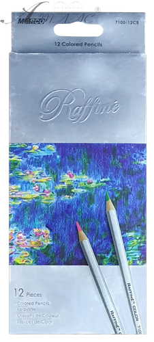 Карандаши цветные Marco Raffine 12 цветов шестигранные 7100-12СВ