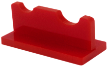 Підставка під два пензлика, Красный пластик AS-0055