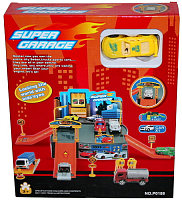 Игрушка Гараж Super Garage Playset 4 машинки Р0188