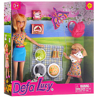 Лялька Defa з донькою + аксесуари Пікнік 8282