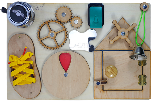 Бизиборд № 1 НЕ крашенный 33 х 22 см AS-7001