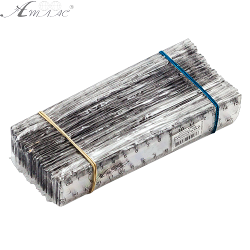 Лінійка 15 см прозора в упаковці AS-0604, К-9070 фото 2