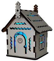 Домик с подсветкой №  4/1 свет - Быстрое трехцветное переключение, сенсорный выключатель, МДФ AS-5503, Е-004