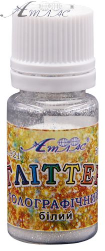 Блестки (Глиттер) Голографические Атлас 5 гр - Белый  AS-2002