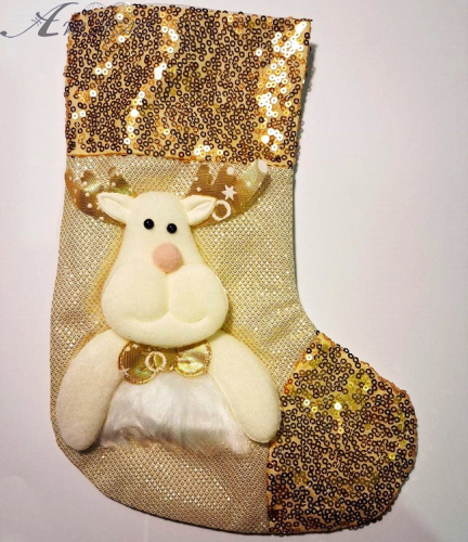 Мішечок для подарунків Чобіток декоративний Олень  16532