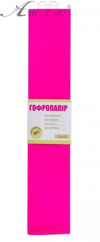 Папір гофрований 1 Вересня темно-рожевий 55 % 26,4 г (50 х 200 см) 701518
