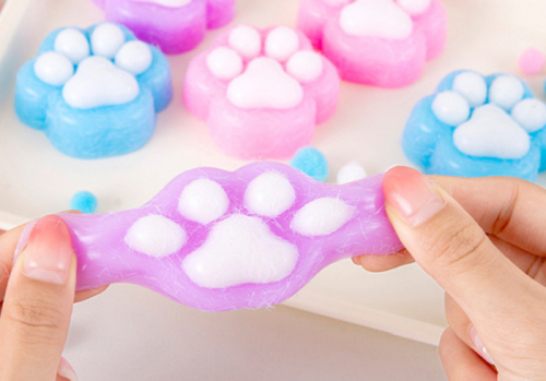 Игрушка таба Лапка розовая Антистресс Сквиш 7 см  0216 фото 2