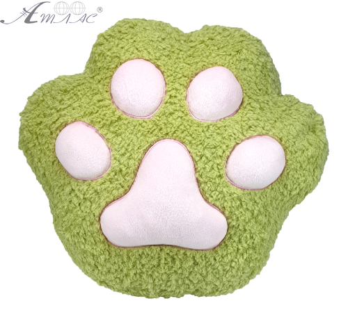 Іграшка м'яка подушка відбиток лапки Салатова 30 х 25 х 15 см 15513 Іграшка м'яка подушка відбиток лапки Салатова 30 х 25 х 15 см 15513