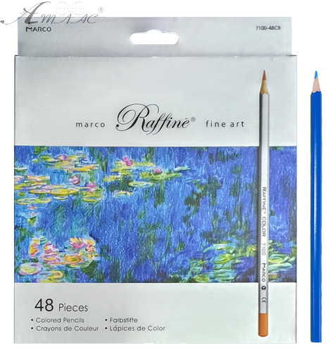 Олівці кольорові Marco Raffine 48 кольорів шестигранні 7100-48СВ Олівці кольорові Marco Raffine 48 кольорів шестигранні 7100-48СВ
