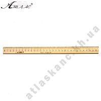 Линейка Деревянная 30 см напечатанная, только опт от 100 шт AS-0663, К-4058