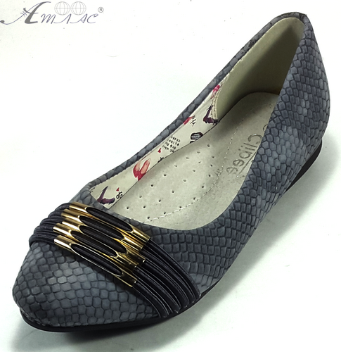 Балетки Clibee серые под кожу р. 33 G-5, с резинкой спереди Балетки Clibee серые под кожу р. 33 G-5, с резинкой спереди