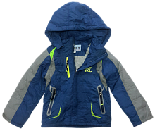 Куртка демисезонная для мальчика, подростковая, р.98-122, темно-синяя 14244