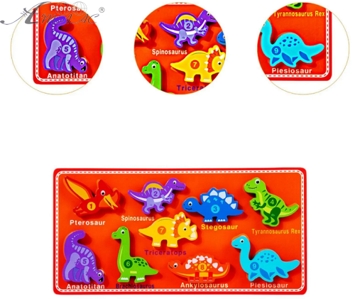 Игрушка Деревянная Рамка-вкладышна липучке Микс С15059 фото 2