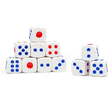 Кубики кості гральні зарики 1 шт 1,5см  04286