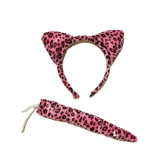 Игрушки Обруч Ушки Леопарда с хвостом 4 цвета  10720 фото 2