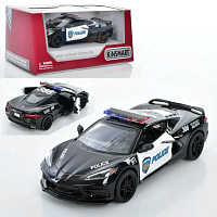 Машинка Kinsmart Chevrolet Corvette Police 2021г   KT5432WP