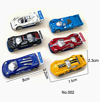 Машинка Гоночная спорт 8 см  микс 1шт  S408-2 