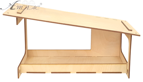 Годівничка фарбована № 13/1 морилка під лаком 32 х 16 х 17 см AS-4314 фото 2