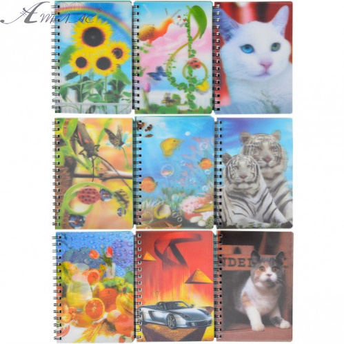 Блокнот-спираль А6 80 л Голограмма, пластиковая обложка В-А6-SG Блокнот-спираль А6 80 л Голограмма, пластиковая обложка В-А6-SG