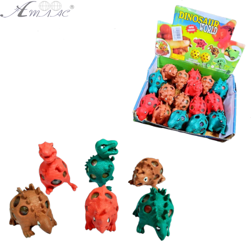 Іграшка силіконова антистрес Динозавр з орбизами 9см  6080-7