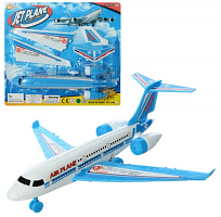 Игрушка Самолет пластиковый 23 см инерционный  886 