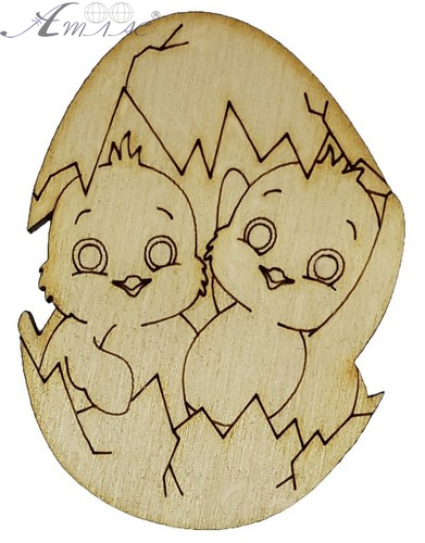 Сувенир "Цыплята в яйце" 7 см AS-4507, В-0292