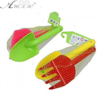 Игрушка Пластиковая Лопатка + Грабли 18 см 481в3 Орион