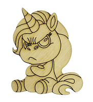 Фигурка Лошадка №  2 сидить насуплений єдиноріг 5,5 х 7 см  AS-4372