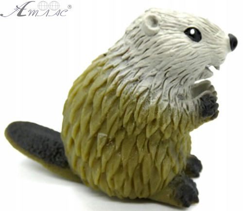 Игрушка Силиконовая тянучка Бобер 7 см зеленый  08044