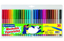 Фломастери Centropen 30 кольорів Washable 1 мм відпирається 7790/30