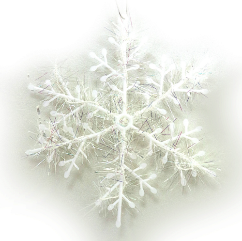 Набор декоративных снежинок 2 штук 25 см  0645-25