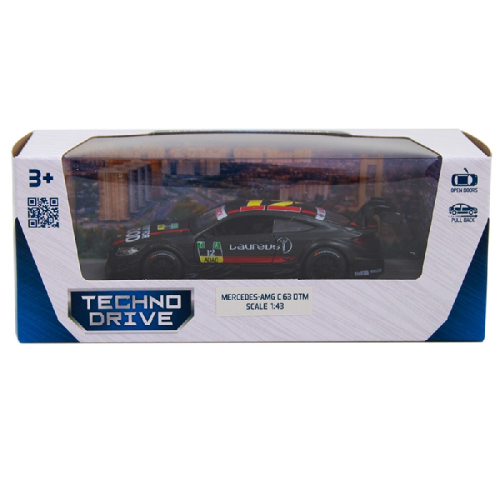 Машинка Techno Drive Mercedes-Benz AMG C63 DTM черная  250273 фото 3