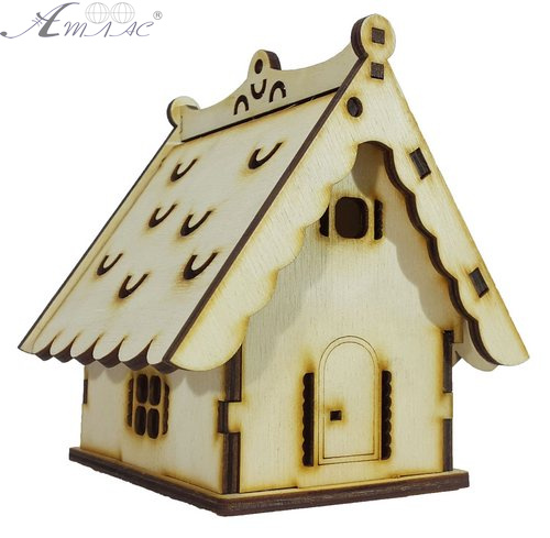 Будинок № 16 Скринька з відкидним дахом 8 х 10 х 10 см AS-4265, F-0145