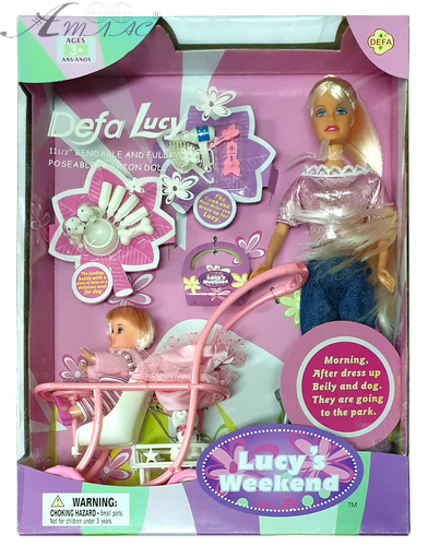 Лялька Defa Lucy з дитиною в колясці 29м  0958