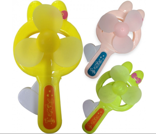 Игрушка Вентилятор Механический Желтый 14 см  230-3 фото 2