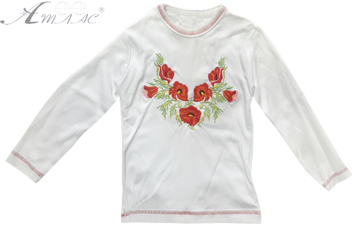 Вишиванка бавовна з довгим рукавом 12394