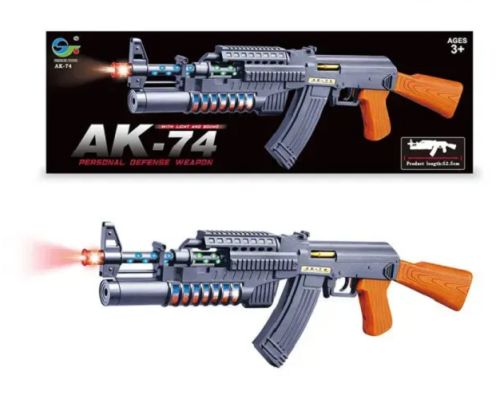 Игрушка Оружие Автомат АК-74 со световыми и звуковыми эффектами  15206