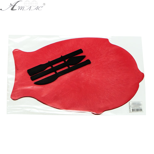 Доска для пластилина Фигурная "Рибка" 27 х 19,4 см с тремя стеками AS-0204 фото 2 Доска для пластилина Фигурная "Рибка" 27 х 19,4 см с тремя стеками AS-0204 фото 2