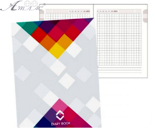 Ежедневник недатированный А6 Аркуш Цветной пазл  1В488